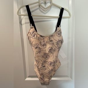 Calvin Klein Logo Rings Printed 🩱One-Piece Women’s🩱Swimsuit - NWT